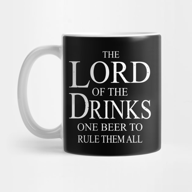 The Lord of the drinks Shirt funny beer Lover bachelor party by ELFEINHALB